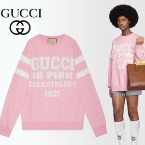Gucci gucci in pink eschatology 1921' sweatshirt